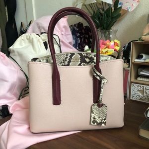Kate Spade Snake Embossed Margaux Satchel